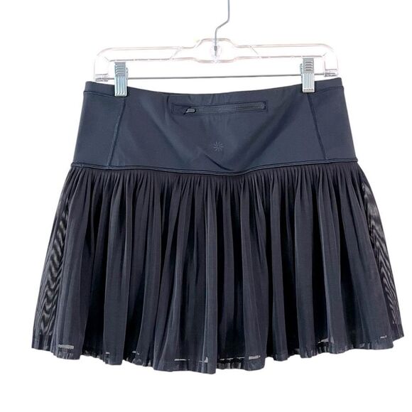 Athleta A Game Pleated Mesh Skort - Picture 2 of 6